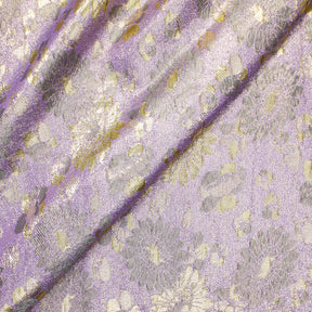 Daisy Floral Metallic Polyester Jacquard Fabric SV581965 1