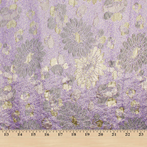 Daisy Floral Metallic Polyester Jacquard Fabric SV581965 3