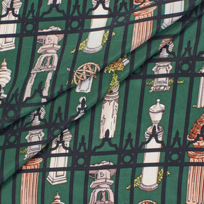 Fence Column Printed Silk Charmeuse Satin Fabric SV581677 1