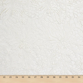 Garden Floral Vine Guipure French Venice Lace Off White SV581050 4