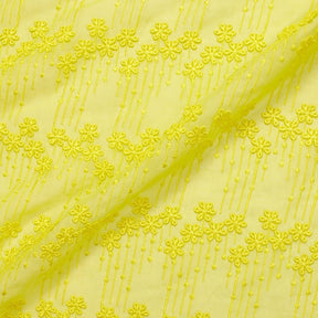 Lemon Flower Embroidery On Voile Fabric SV576070 1