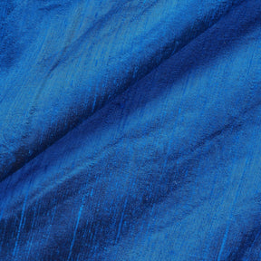 Silk Dupioni Fabric SV576261 Royal Blue / Black 2