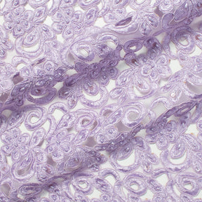 Floral Bloom Beaded Cording Embroidery On Mesh Lace Fabric SV582021 1