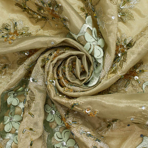 Double Layered Organza With Beads And Sequins Fabric SV576121 2
