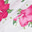 Hibiscus Floral Printed Glitter Voile Fabric SV581685 Fuchsia 1