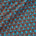 Black Geometric Ribbon On Taffeta Fabric SV581007 Turquoise 1