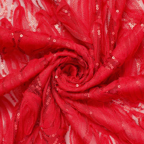 Red Mesh Ribbon On Mesh Fabric SV576566 2