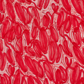 Red Mesh Ribbon On Mesh Fabric SV576566 3