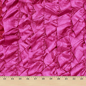 Multicolor Taffeta Fringe On Taffeta Fabric SV581223 Fuchsia 3