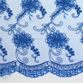 Corded Floral Vine On Mesh Fabric SV581567 2