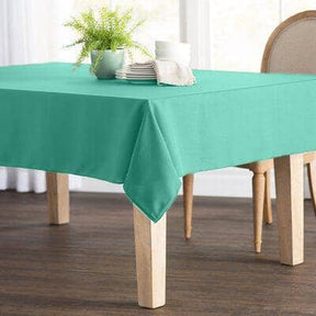 Polyester Poplin Rectangular Table Cloth Covers (60 Inch) Aqua Green Image 1