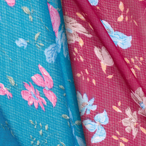 Spring Floral Printed Georgette Fabric Group