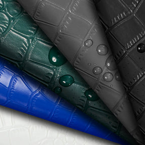 Ottertex Alligator Vinyl Leather- White Fabric Group Image