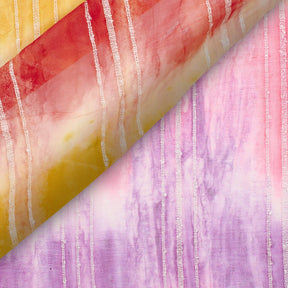 Tie Dye Pinstripe Embroidered Dobby Fabric Group