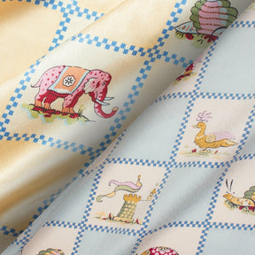 Checkered Animal Print Charmeuse Satin Geometric Jacquard Fabric Group