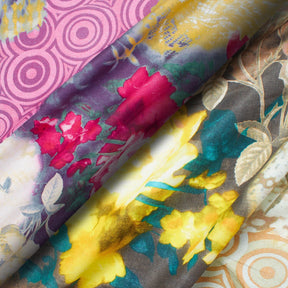 Emma Green Printed Cotton Fabric Group