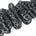 Floral Sequin Embroidery On 8 Inch Corded Mesh Lace Trim Fabric SV582507 Black Image A3