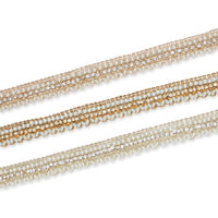 3/4 Inch Pearly Beaded Rhinestone Metallic Corded Fabric Trim Group Image