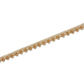 1 2 Inch Tri Bead Metallic Corded Trim SV581884 Mist Gold A2
