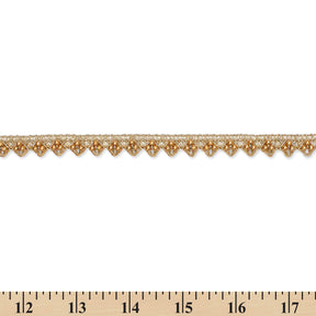 1 2 Inch Tri Bead Metallic Corded Trim SV581884 Mist Gold A9