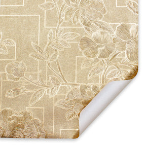 Geometric Floral Oilcloth Fabric SV580014 3