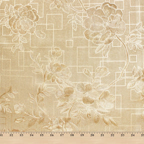 Geometric Floral Oilcloth Fabric SV580014 4