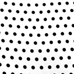 Small Polka Dot Cotton Poplin Fabric 43 44 Inch Fabric SV575572 White / Black 1