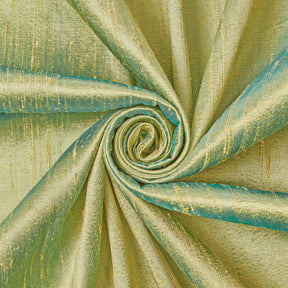 Silk Dupioni Fabric SV577531 Turquoise / Gold 1