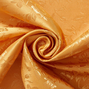Rose Jacquard Satin Fabric Image SV578455 Gold A2 