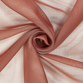 45 Inch Polyester Chiffon Fabric SV579737 Rust 1