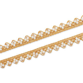 1 2 Inch Tri Bead Metallic Corded Trim SV581885 Gold A1