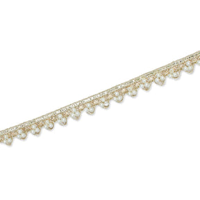 1 2 Inch Tri Bead Metallic Corded Trim SV581886 Silver A2