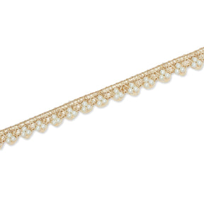 1 2 Inch Tri Bead Metallic Corded Trim SV581887 Beige A2