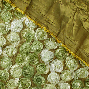 Distressed Olive Rosette Fabric SV580950 3