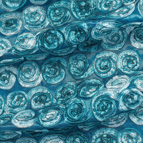 Distressed Turquoise Rosette Fabric SV575729 1