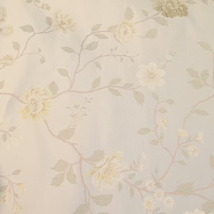 Floral Vine Silk Upholstery Jacquard Fabric Video|SV581524