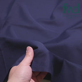 Cotton Polyester Broadcloth (44/45 Inch) Navy Blue Fabric Video|SV571586