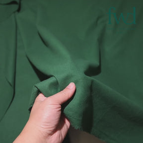 Cotton Flannel (5 Oz) Forest Green Fabric Video|SV573546
