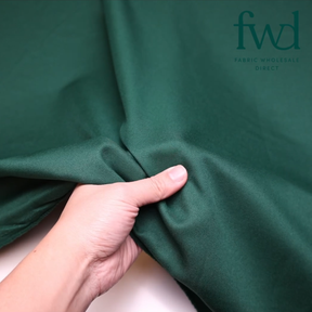 Polyester Gabardine (59/60 Inch) Hunter Green Fabric Video|SV580970