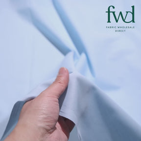 Cotton Polyester Broadcloth (44/45 Inch) Light Blue Fabric Video|SV571557