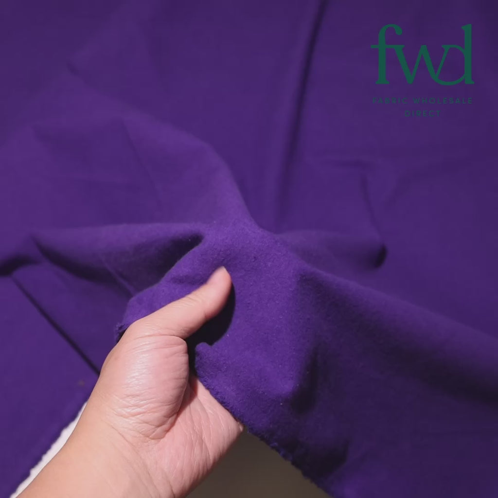 Cotton Flannel (5 Oz) Purple Fabric Video|SV576685