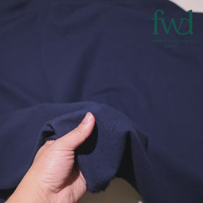Cotton Flannel (5 Oz) Navy Fabric Video|SV575410