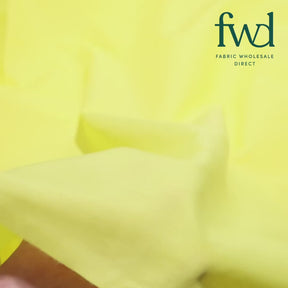 Cotton Polyester Broadcloth (58/60 Inch) Neon Yellow Fabric Video|SV571439