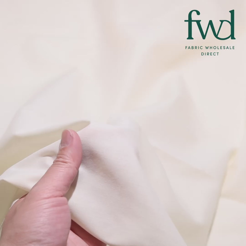 Cotton Polyester Broadcloth (44/45 Inch) Beige Fabric Video|SV571550