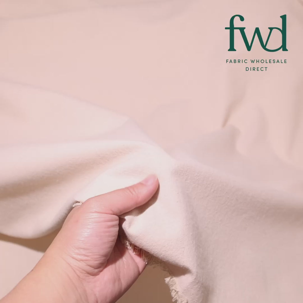 Cotton Flannel (5 Oz) Natural Fabric Video|SV573542