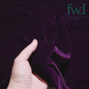 Micro Velvet Plum Fabric Video|SV571518