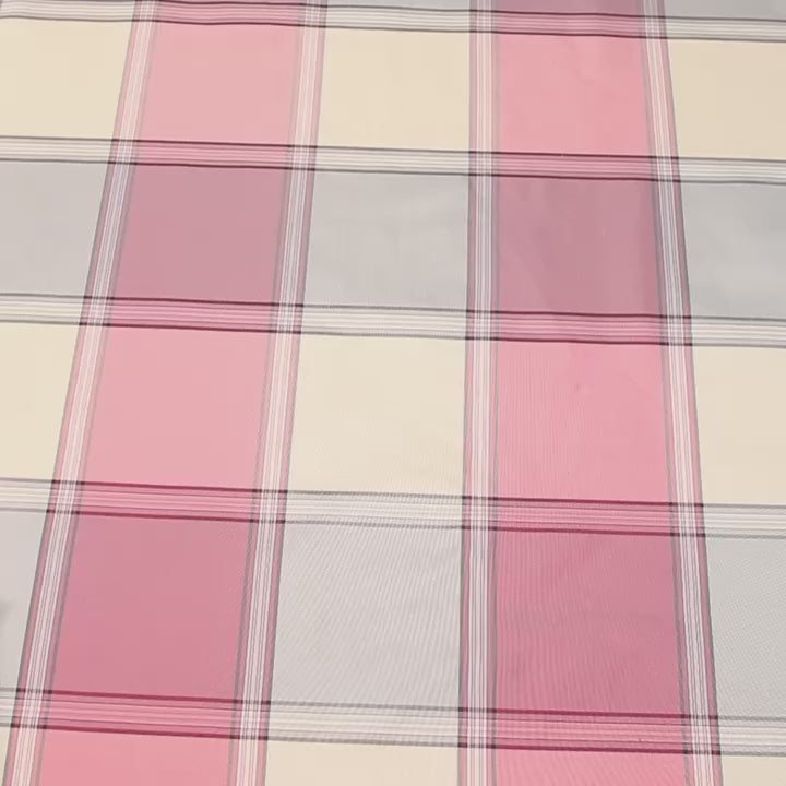 3" Plaid Check Silk Taffeta (54") Fabric Video|SV581530