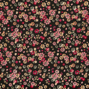 Coreopsis Crepe De Chine Print Fabric SV577814 Black 1