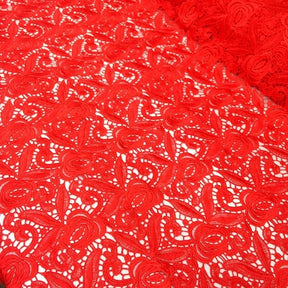 Red Rose Gupiure French Venice Lace SV571180 3