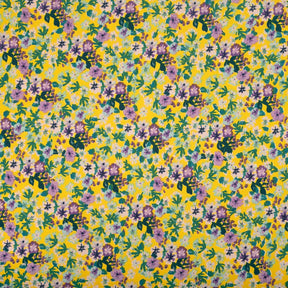 Iris Crepe De Chine Print Fabric SV577823 Yellow 1